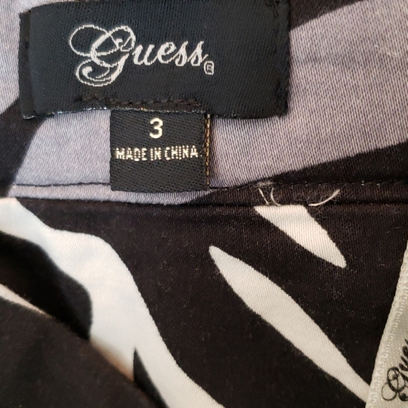 Guess Strapless Black/White/Grey Zebra Print Dress Size 3 - Picture 5 of 6